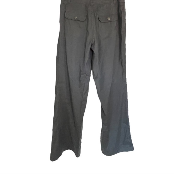 Chico’s Pants Gray Modal Blend wide leg pockets silky Size 2 - Picture 2 of 7